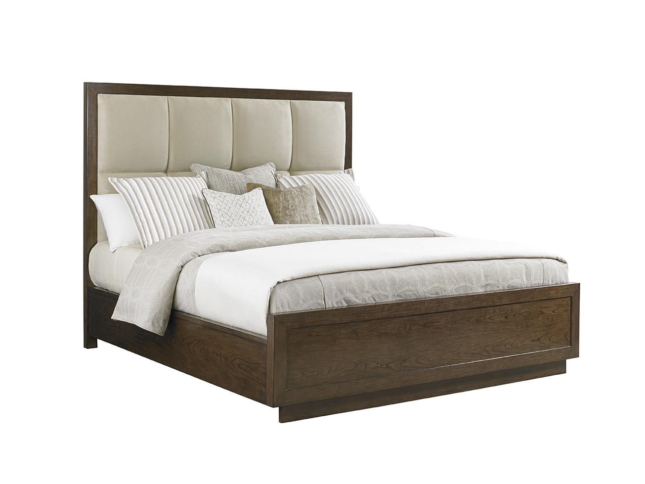 Lexington LAUREL CANYON 721 134C King Casa del Mar Upholstered Bed in Sueded Microfiber Jacksonville Furniture Mart Bed Upholstered Bed